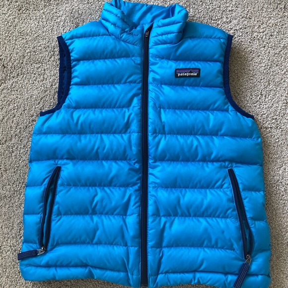 patagonia down sweater vest boys